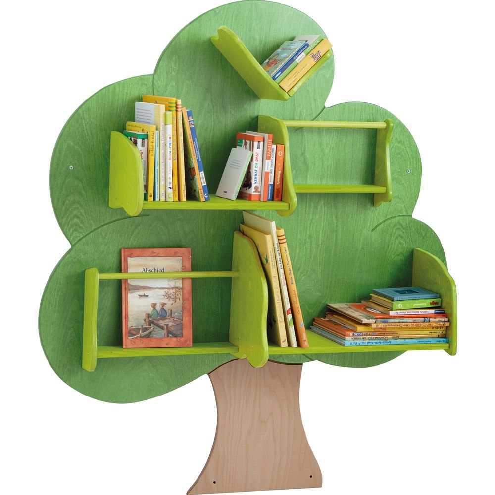 Книга в форме дерева. Полочки для детского сада. Книжная полка для детского сада. Детский книжный стеллаж. Полки для книг в виде дерева.